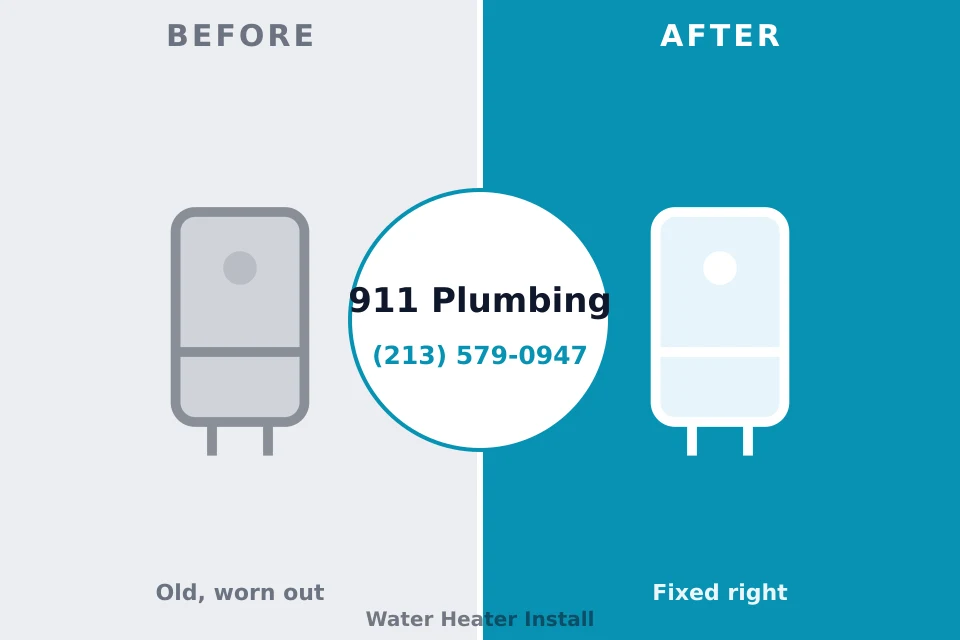 Before and after: plumbing repair Bloomsburg, PA
